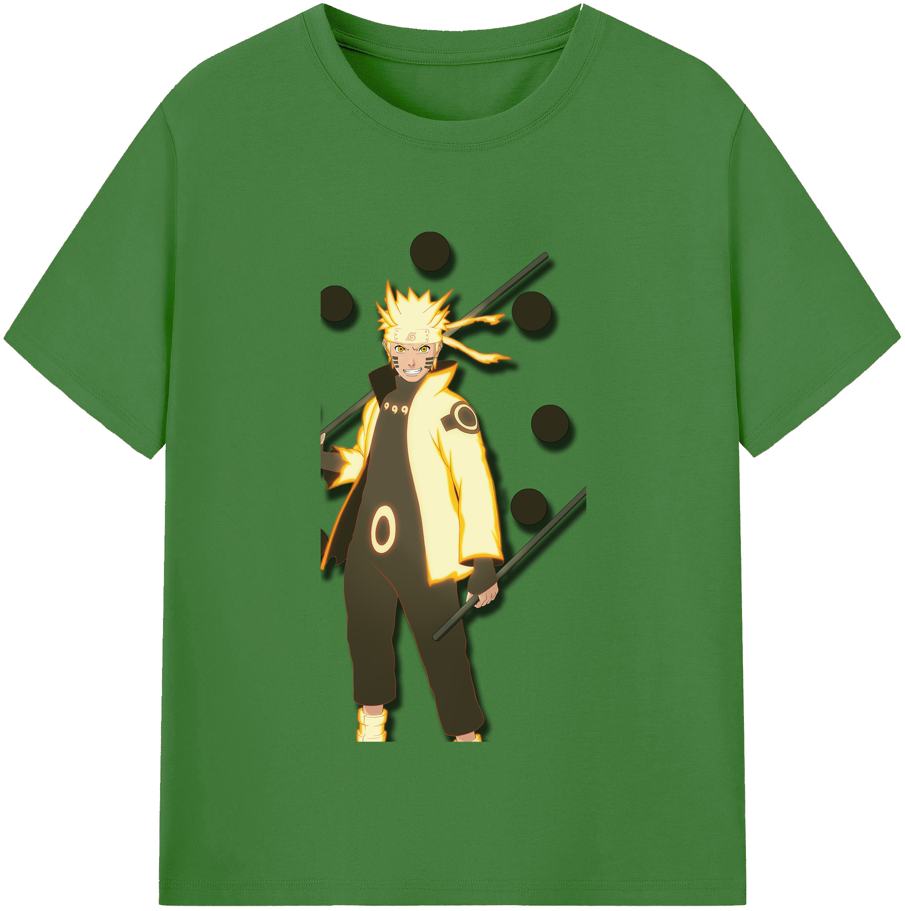 （画像用） NARUTO -ナルト- うずまき ナルト Uzumaki Naruto レディースカジュアルプリントTシャツ（綿100％）